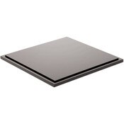 Plymor Black Acrylic Base for Square Clear Acrylic Display Case, 9" x 9"
