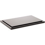 Plymor Black Acrylic Base for Rectangular Clear Acrylic Display Case, 8" x 5"