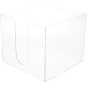 Plymor Clear Acrylic Tall-Stack Napkin Holder, 6.25" H x 7.25" W x 7.25" D (Holds 6.5" Square Napkins)