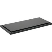 Plymor Black Acrylic Base for Rectangular Clear Acrylic Display Case, 9" x 3.5"