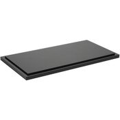 Plymor Black Acrylic Base for Rectangular Clear Acrylic Display Case, 10" x 5"