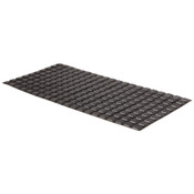 Adhesive Rubber Protective Feet - Square Black .5"