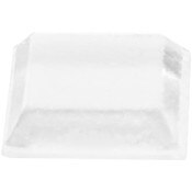 Adhesive Rubber Protective Feet - Square Clear .5"