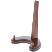 Bard's Walnut MDF Wood Plate Stand, 6.375" H x 5" W x 4" D (For Plates 7"-10")