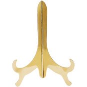 Bard's Hinged Brass Plate Stand, 11" H x 8.5" W x 6" D (For 10" - 14" Plates)