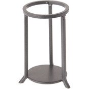 Bard's Dark Gray Wrought Iron Egg Stand/Holder, Straight Leg, 2.125" Diameter