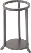 Bard's Dark Gray Wrought Iron Egg Stand/Holder, Straight Leg, 2.125" Diameter