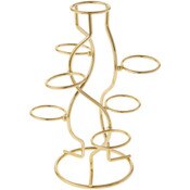 Bard's Gold-toned Egg Stand/Holder, 7 Egg Display, 1.375" Diameter