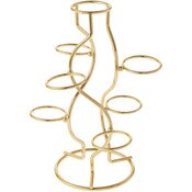 Bard's Gold-toned Egg Stand/Holder, 7 Egg Display, 1.375" Diameter