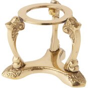 Bard's Brass-toned Egg Stand/Holder, Scroll Leg, 1.5" Diameter