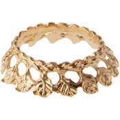 Bard's Gold-toned Egg Stand/Holder, Leaf Motif, 1.125" Diameter