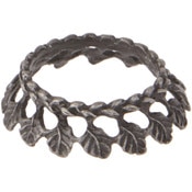 Bard's Pewter Egg Stand/Holder, Leaf Motif, 1.125" Diameter