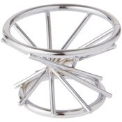 Bard's Silver Egg Stand/Holder, Swirl Leg, Reversible 1.4375" and 2" Display Diameter
