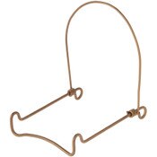 Bard's Adjustable Gold-toned Wire Easel Stand, 4" H x 3.25" W x 4.5" D