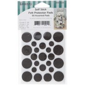 Bard's Brown Circular 50 Assorted Felt Protector Pads