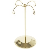 Bard's Gold-toned 4 Arm Ornament Stand, 8.5" H x 5" W x 5" D