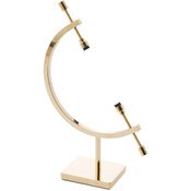 Bard's Gold-toned Sphere Holder Caliper Stand, 6.25" H x 4" W x 1.5" D (For 1.25" to 3.125" Items)