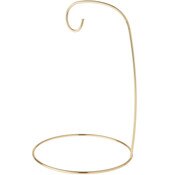 Bard's Gold-toned Ornament Stand, 8" H x 5.25" W x 5.25" D