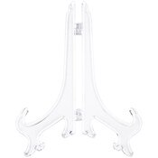 Bard's Hinged Clear Plastic Plate Stand, 7" H x 5.5" W x 4.5" D (For 7" - 8.5" Plates)