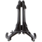 Bard's Hinged Black Plastic Plate Stand, 2" H x 1.875" W x 1.5" D (For 2" - 4" Plates)