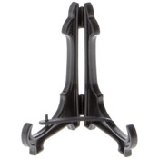 Bard's Hinged Black Plastic Plate Stand, 2" H x 1.875" W x 1.5" D (For 2" - 4" Plates)