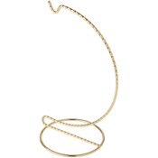 Bard's Twisted Gold-toned Ornament Stand, 7" H x 3" W x 3" D