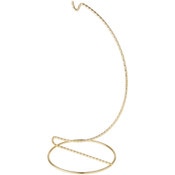 Bard's Twisted Gold-toned Ornament Stand, 9" H x 3.75" W x 3.75" D