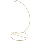 Bard's Twisted Gold-toned Ornament Stand, 11" H x 5.125" W x 5.125" D