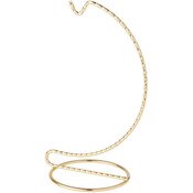 Bard's Twisted Gold-toned Ornament Stand, 6" H x 2.625" W x 2.625" D