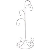 Bard's 4 Tiered Silver Ornament Stand, Tree, 14" H x 6.75" W x 6.75" D