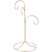 Bard's 3 Tiered Gold-toned Ornament Stand, Tree, 10.75" H x 5.125" W x 5.125" D