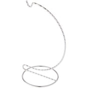 Bard's Twisted Silver Ornament Stand, 7" H x 3" W x 3" D