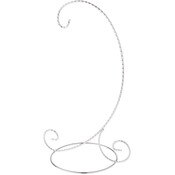 Bard's Twisted Silver Ornament Stand, Large, 12.25" H x 5.5" W x 7.5" D