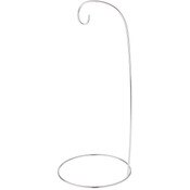 Bard's Silver Ornament Stand, 12" H x 5.25" W x 5.25" D