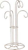 Bard's 6 Arm Silver Ornament Stand, 12" H x 6" W x 6" D