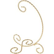 Bard's Gold Ornament Stand, Small, 7.5" H x 4.5" W x 5.25" D