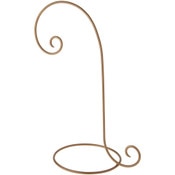Bard's Wrought Iron Gold-toned Ornament Stand, 18" H x 7.5" W x 10.25" D