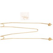 Bard's Gold-toned Wall Mountable Plate Hanger, 7.25" H x 2" W x 1.25" D (For Plates 7" - 9.5")