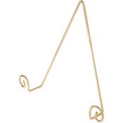 Bard's Shiny Gold-toned Wall Mountable Plate Hanger, 10" H x 10.5" W x 2" D (For Plates 10" - 14")