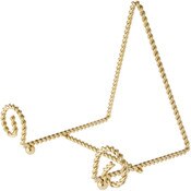 Bard's Twisted Gold-toned Bowl Stand, 6.25" H x 7.5" W x 5.5" D