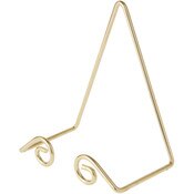 Bard's Gold-toned Wall Mountable Platter Hanger, 7" H x 5.5" W x 3.5" D (For 9.5" - 10.5" Platters)