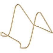 Bard's Twisted Gold-toned Wire Easel Stand, 6" H x 5.5" W x 8" D