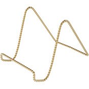 Bard's Twisted Gold-toned Wire Easel Stand, 6" H x 5.5" W x 8" D