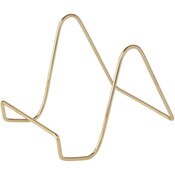 Bard's Plain Gold-toned Wire Easel Stand, 4" H x 3.5" W x 5.5" D