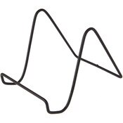 Bard's Vinyl Covered Black Wire Easel Stand, 6" H x 5.5" W x 8" D