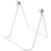 Bard's Vinyl Covered White Wire Easel Stand, 4.5" H x 4" W x 4.75" D