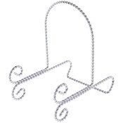 Bard's Twisted Silver Wire Easel, 6" H x 3.625" W x 5.25" D
