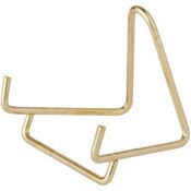 Bard's Gold-toned Wire Easel Stand, 2" H x 2.5" W x 2.5" D