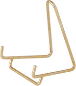 Bard's Gold-toned Wire Easel Stand, 3" H x 2" W x 2.5" D