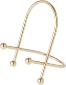 Brass Wire Easel, 5" H x 3.25" W x 4" D